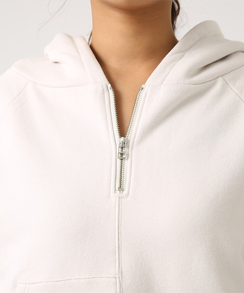 HALF ZIP HOODIE/ハーフジップフーディー（パーカー）｜AZUL BY MOUSSY