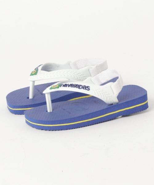 havaianas（ハワイアナス）の「【havaianas】ハワイアナス　NEW BABY BRASIL LOGO　サンダル/ビーチサンダル（ビーチサンダル・キッズ・ピンク/ネイビー×ホワイト・14cm/13.5cm/13㎝/16.5cm/15.5cm）」の5枚目の写真