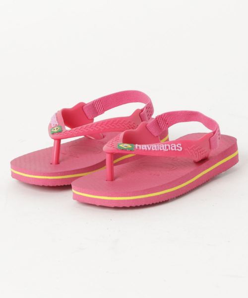 havaianas（ハワイアナス）の「【havaianas】ハワイアナス　NEW BABY BRASIL LOGO　サンダル/ビーチサンダル（ビーチサンダル・キッズ・ピンク/ネイビー×ホワイト・14cm/13.5cm/13㎝/16.5cm/15.5cm）」の8枚目の写真