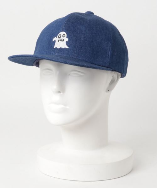 BOHEMIANS(ボヘミアンズ)の「BOHEMIANS/ボヘミアンズ DENIM BOGEY EMB BB CAP/キャップ(キャップ)」|インディゴブルー