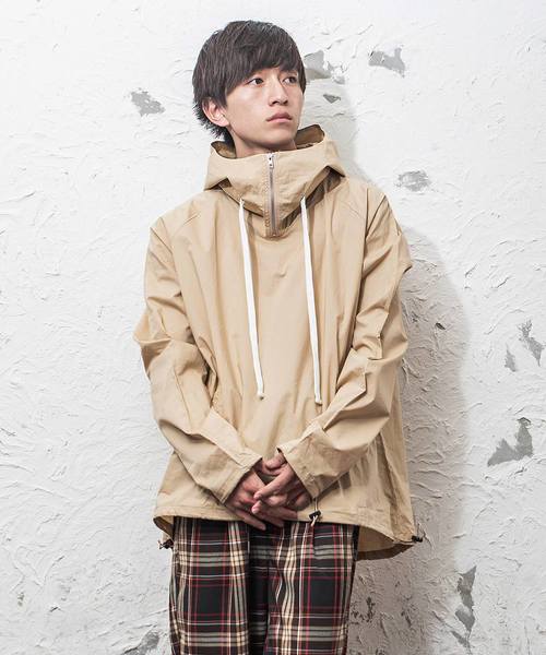 MinoriTY(マイノリティ)の「オーバーサイズアノラック コットンビッグサイズ 袖ボリューム(その他アウター・メンズ・ベージュ/ブラック/ネイビー・L/M)」の3枚目の写真
