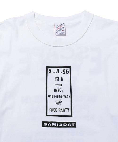 MONKEY TIME（モンキータイム）の「＜SAMIZDAT＞ FREE PARTY TEE/Tシャツ（Tシャツ/カットソー・メンズ・ホワイト・MEDIUM/LARGE）」の4枚目の写真