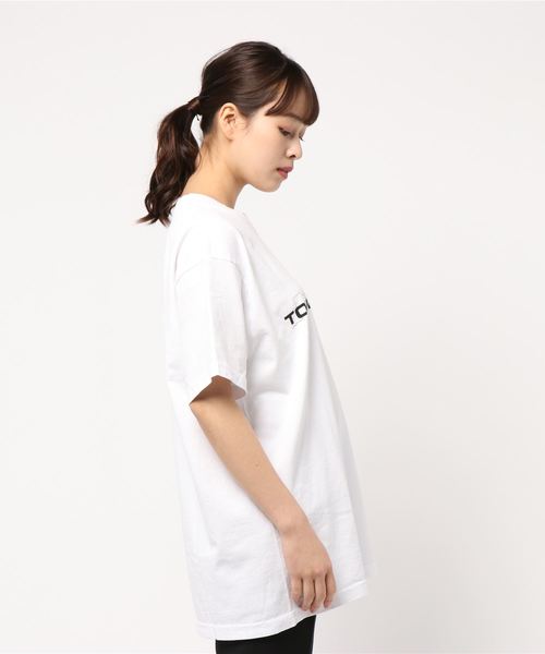 DouDou（ドゥドゥ）の「TOWNSPEOPLE（Tシャツ/カットソー・レディース・ホワイト/サンドベージュ・LARGE/MEDIUM）」の3枚目の写真