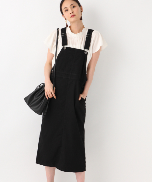 GLOBAL WORK（グローバルワーク）の「カツラギＩラインジャンスカ/838931（ワンピース・レディース・ブラック/ベージュ/オフホワイト・FREE）」の3枚目の写真