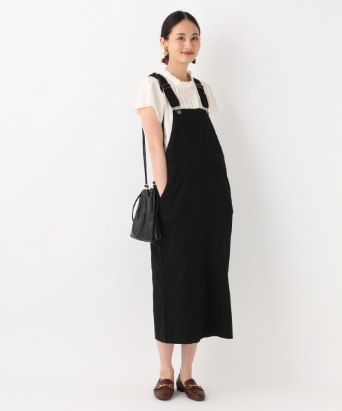 GLOBAL WORK（グローバルワーク）の「カツラギＩラインジャンスカ/838931（ワンピース・レディース・ブラック/ベージュ/オフホワイト・FREE）」の5枚目の写真