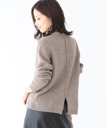 Demi-Luxe BEAMS | Demi-Luxe BEAMS / バックチェーンステッチ プルオーバー(ニット/セーター)
