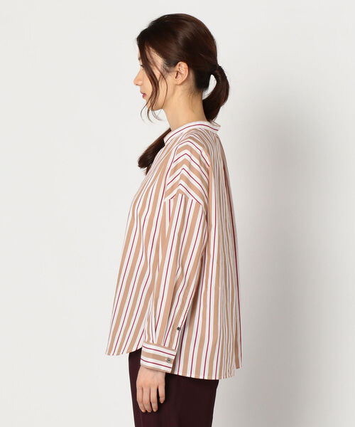 NOLLEY’S(ノーリーズ)の「マルチストライプスキッパーブラウス(シャツ/ブラウス・レディース・グリーン系その他3/ブラウン系その他3・38)」の21枚目の写真