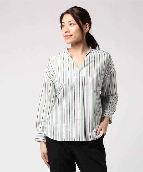 NOLLEY'S ストライプ長袖シャツ 38 - トップスヴィンテージ