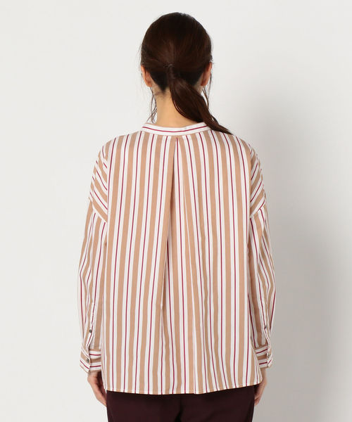 NOLLEY’S(ノーリーズ)の「マルチストライプスキッパーブラウス(シャツ/ブラウス・レディース・グリーン系その他3/ブラウン系その他3・38)」の13枚目の写真