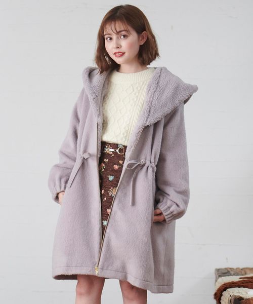 MAJESTIC LEGON(マジェスティックレゴン)の「ウエストキュッとアウター(その他アウター)」|グレイッシュベージュ