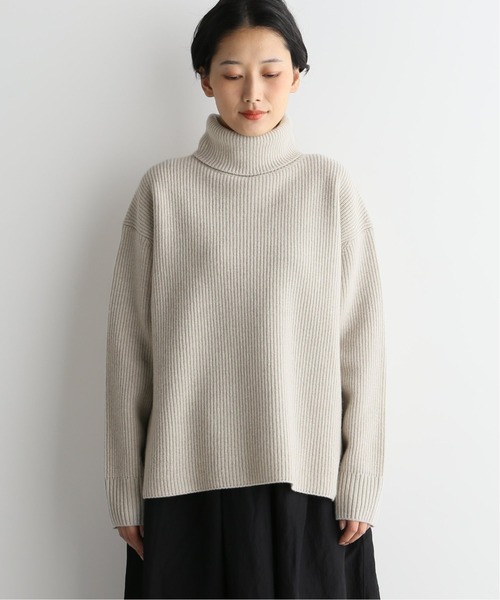 JOURNAL STANDARD LUXE(ジャーナルスタンダード ラックス)の「アゼキョウシュク タートルプルオーバー(ニット/セーター・レディース・ベージュ/ブラウン・FREE)」の3枚目の写真