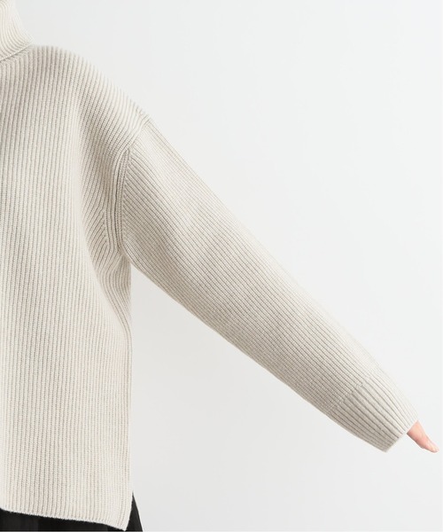 JOURNAL STANDARD LUXE(ジャーナルスタンダード ラックス)の「アゼキョウシュク タートルプルオーバー(ニット/セーター・レディース・ベージュ/ブラウン・FREE)」の9枚目の写真