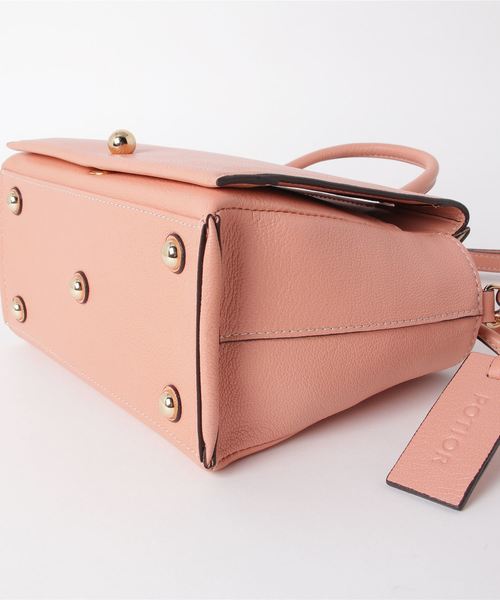 PotioR（ポティオール）の「POTIOR / ストラップ付ハンドバッグ（ショルダーバッグ・レディース・ライトピンク/ホワイト・FREE）」の4枚目の写真