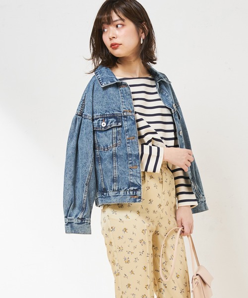 natural couture（ナチュラルクチュール）の「春色ボーダーボートネックT（Tシャツ/カットソー・レディース・ベージュ/ネイビー/イエロー/ミント・FREE）」の12枚目の写真