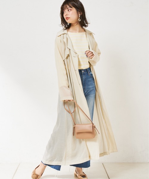 natural couture（ナチュラルクチュール）の「春色ボーダーボートネックT（Tシャツ/カットソー・レディース・ベージュ/ネイビー/イエロー/ミント・FREE）」の18枚目の写真