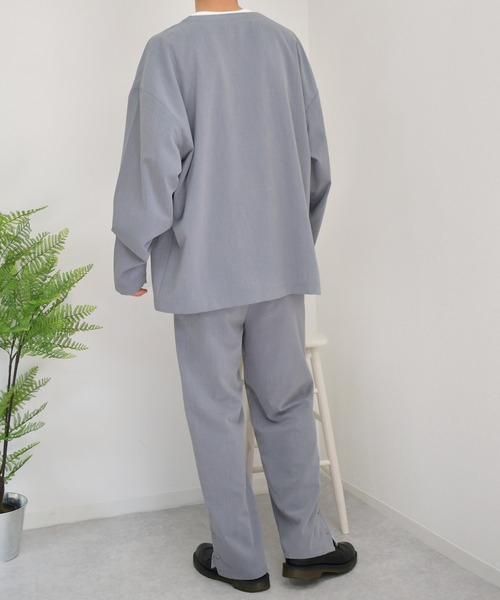 kutir（クティール）の「ワイドストレートパンツ　セットアップ（その他パンツ・メンズ・ライトグレー/チャコールグレー/ダークブラウン・LARGE/MEDIUM）」の8枚目の写真