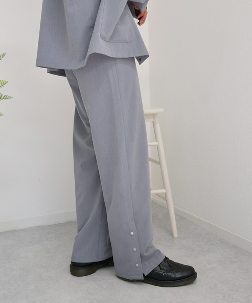 kutir（クティール）の「ワイドストレートパンツ　セットアップ（その他パンツ・メンズ・ライトグレー/チャコールグレー/ダークブラウン・LARGE/MEDIUM）」の11枚目の写真