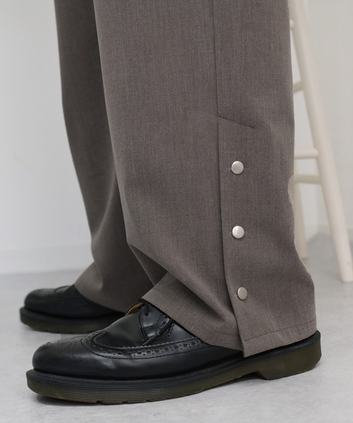 kutir（クティール）の「ワイドストレートパンツ　セットアップ（その他パンツ・メンズ・ライトグレー/チャコールグレー/ダークブラウン・LARGE/MEDIUM）」の21枚目の写真