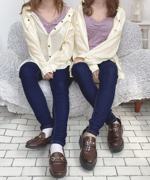 PairPair（ペアペア）の「リボン付きレースタンク（タンクトップ・レディース・ブラック/オフホワイト/ライトグリーン/モカ/ラベンダー・FREE）」の9枚目の写真