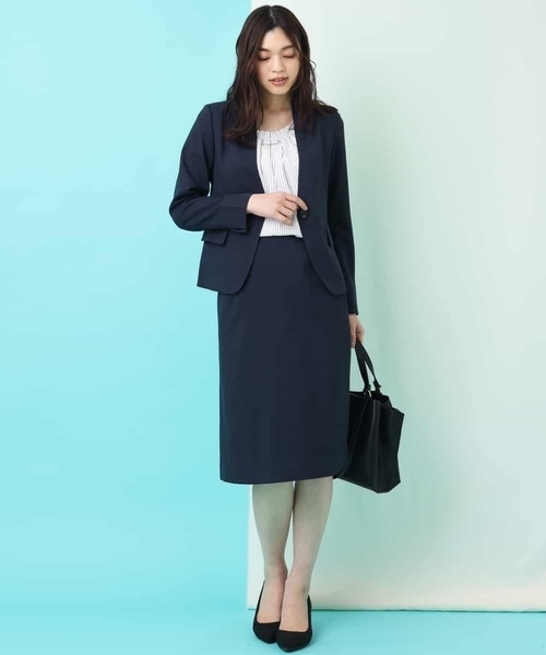 a.v.v(アーヴェヴェ)の「【セットアップ対応/洗える】リネンライクVネックジャケット(セットアップ・レディース・ベージュ/ネイビー/グレー・40/38/42/36/34)」の13枚目の写真