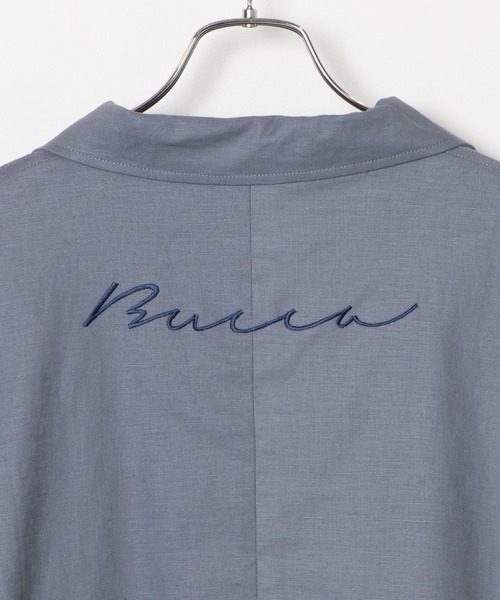 BUCCA 44(ブッカフォーティーフォー)の「【BUCCA 44】コットンリネン刺繍スプリングコート(チェスターコート・メンズ・ライトグレー/ブラック・MEDIUM/LARGE/X-LARGE/XX-LARGE/XXX-LARGE)」の12枚目の写真
