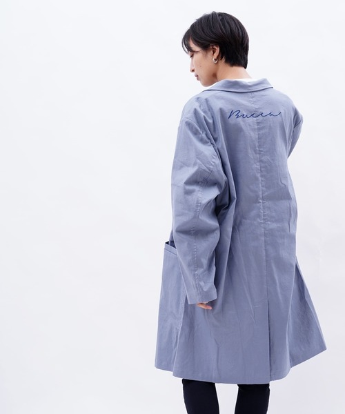 BUCCA 44(ブッカフォーティーフォー)の「【BUCCA 44】コットンリネン刺繍スプリングコート(チェスターコート・メンズ・ライトグレー/ブラック・MEDIUM/LARGE/X-LARGE/XX-LARGE/XXX-LARGE)」の20枚目の写真