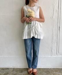 DAIS-Y | 前後2way裾フリルノースリーブブラウス(シャツ/ブラウス)