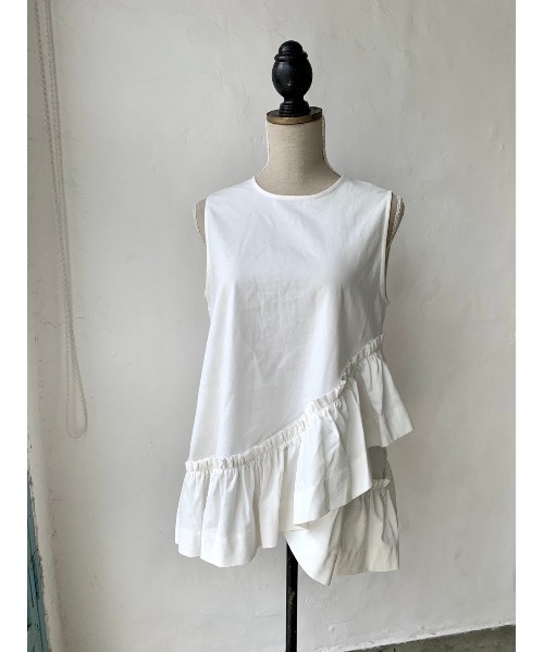 DAIS-Y(デイジー)の「前後2wayノースリーブブラウス(シャツ/ブラウス・レディース・ブラック/アイボリー・FREE)」の12枚目の写真