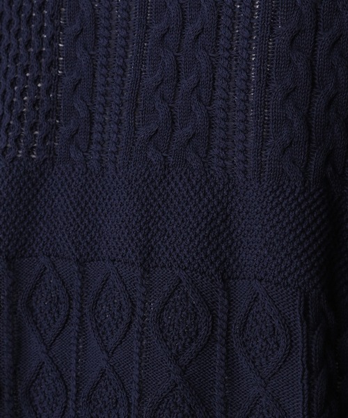 FRAPBOIS（フラボア）の「リースベスト（ニット/セーター・レディース・ネイビー/ブラック・1/2）」の14枚目の写真