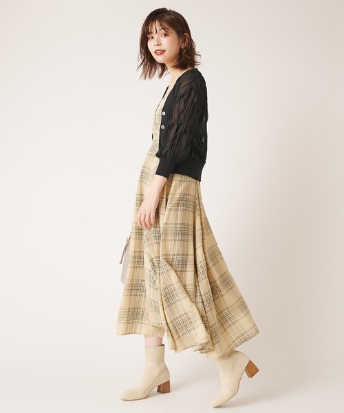 natural couture(ナチュラルクチュール)の「ほんのりシアークリンクルブラウスカーデ(カーディガン/ボレロ・レディース・ブラック/ベージュ/アイボリー/ピンクベージュ・FREE)」の19枚目の写真