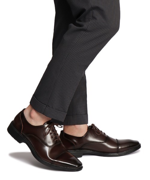 LUGG NAGG（ラグナグ）の「【Stnd works/スタンドワークス】走れる!!カウレザースクエアトゥ　ストレートチップドレスシューズ（ドレスシューズ・メンズ・ブラック/ダークブラウン・26.5cm/26.0cm/27.0cm/25.5cm/25.0cm/27.5cm）」の12枚目の写真