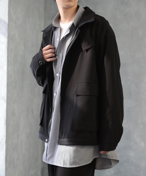 CREARE -LINO-（クレアーレリノ）の「くすみカラー オーバーサイズCPOブルゾン<セットアップ可>（ブルゾン・メンズ・カーキ/グレイッシュベージュ/ブラック・L/M）」の2枚目の写真