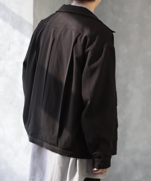 CREARE -LINO-（クレアーレリノ）の「くすみカラー オーバーサイズCPOブルゾン<セットアップ可>（ブルゾン・メンズ・カーキ/グレイッシュベージュ/ブラック・L/M）」の5枚目の写真