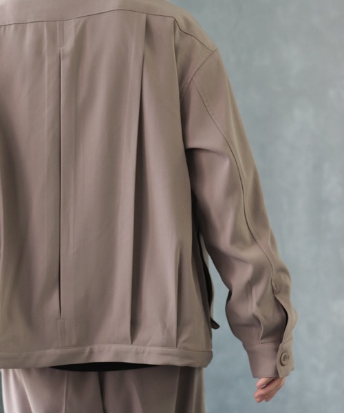 CREARE -LINO-（クレアーレリノ）の「くすみカラー オーバーサイズCPOブルゾン<セットアップ可>（ブルゾン・メンズ・カーキ/グレイッシュベージュ/ブラック・L/M）」の17枚目の写真