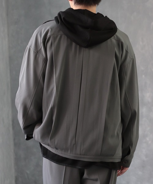 CREARE -LINO-（クレアーレリノ）の「くすみカラー オーバーサイズCPOブルゾン<セットアップ可>（ブルゾン・メンズ・カーキ/グレイッシュベージュ/ブラック・L/M）」の21枚目の写真