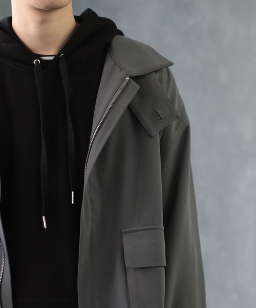 CREARE -LINO-（クレアーレリノ）の「くすみカラー オーバーサイズCPOブルゾン<セットアップ可>（ブルゾン・メンズ・カーキ/グレイッシュベージュ/ブラック・L/M）」の22枚目の写真