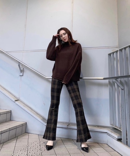 モ*ス様 70s vintage オンブレチェック 総柄フレアパンツ モ*ス様 70s vintage オンブレチェック 総柄フレアパンツ 楽天市場