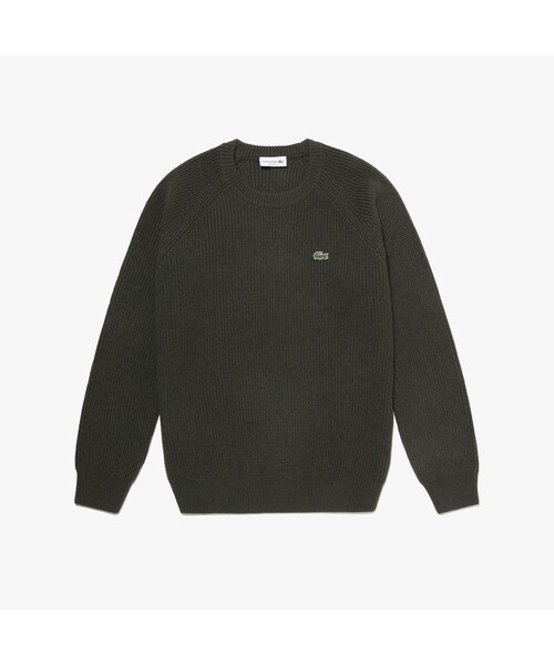セール ミックスカラーニットセーター ニット セーター Lacoste ラコステ のファッション通販 Zozotown