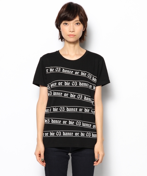 DANCE LB-03（ダンス エルビー・ゼロスリー）の「DOD LINE Tシャツ（Tシャツ/カットソー・レディース・ホワイト系/ブラック系・FREE）」の3枚目の写真