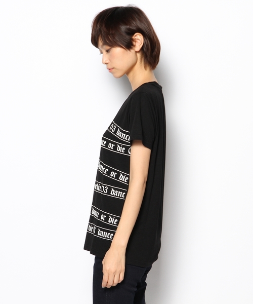 DANCE LB-03（ダンス エルビー・ゼロスリー）の「DOD LINE Tシャツ（Tシャツ/カットソー・レディース・ホワイト系/ブラック系・FREE）」の4枚目の写真