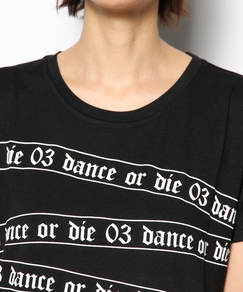 DANCE LB-03（ダンス エルビー・ゼロスリー）の「DOD LINE Tシャツ（Tシャツ/カットソー・レディース・ホワイト系/ブラック系・FREE）」の6枚目の写真