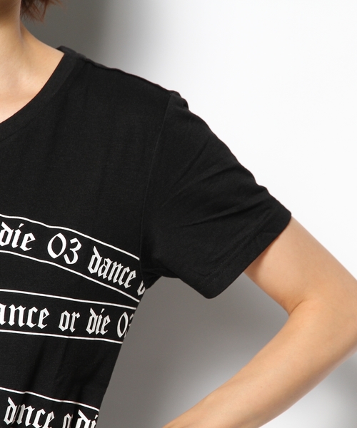 DANCE LB-03（ダンス エルビー・ゼロスリー）の「DOD LINE Tシャツ（Tシャツ/カットソー・レディース・ホワイト系/ブラック系・FREE）」の7枚目の写真