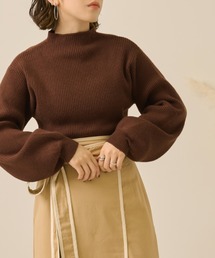 ボリュームソデリブニット／【WEB/EC限定商品】