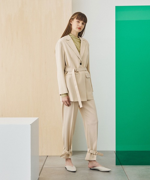 UNITED TOKYO（ユナイテッドトウキョウ）の「アシメシャーリングカットソー（Tシャツ/カットソー・レディース・ミント/ブラック/ブラウン・1）」の5枚目の写真