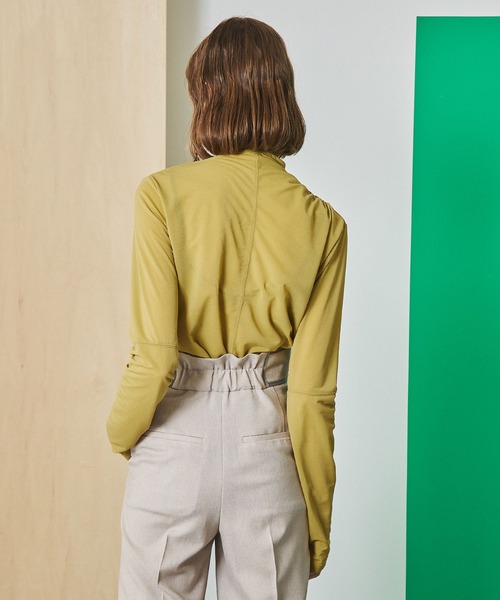 UNITED TOKYO（ユナイテッドトウキョウ）の「アシメシャーリングカットソー（Tシャツ/カットソー・レディース・ミント/ブラック/ブラウン・1）」の20枚目の写真