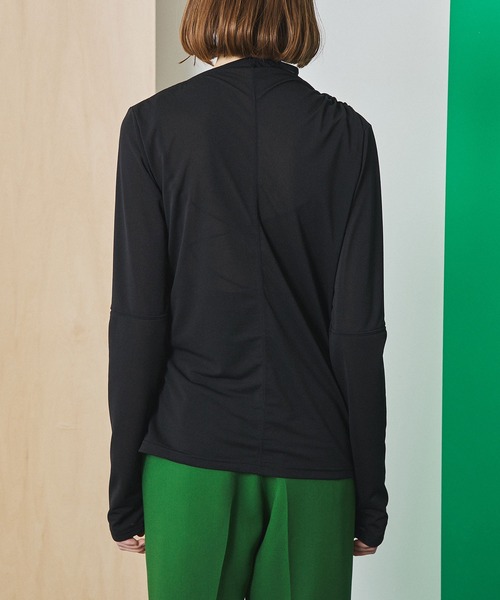 UNITED TOKYO（ユナイテッドトウキョウ）の「アシメシャーリングカットソー（Tシャツ/カットソー・レディース・ミント/ブラック/ブラウン・1）」の17枚目の写真