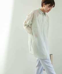 KBF | ペーパータッチシアーシャツ(シャツ/ブラウス)