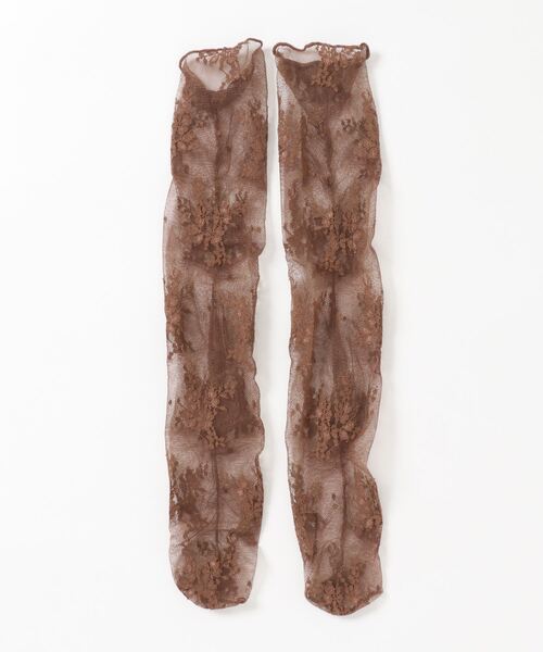 c.u.l（シーユーエル）の「【c.u.l】【単品販売】 フラワーデザイン 花柄レースソックス cula149（ソックス/靴下・レディース・ホワイト/ブラック/ベージュ/ブラウン/グレー/オレンジ/ブルーグレー/ライトベージュ・FREE）」の14枚目の写真