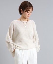 DouDou | 【新色追加】和紙メッシュプルオーバー(ニット/セーター)