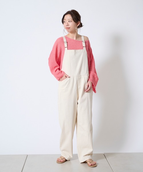 DouDou（ドゥドゥ）の「【新色追加】和紙メッシュプルオーバー（ニット/セーター・レディース・オフホワイト/カーキ/ピンク/ホワイト/チャコールグレー/グリーン・FREE）」の22枚目の写真